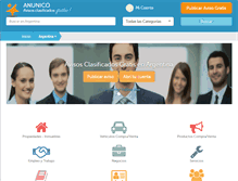 Tablet Screenshot of anunico.com.ar